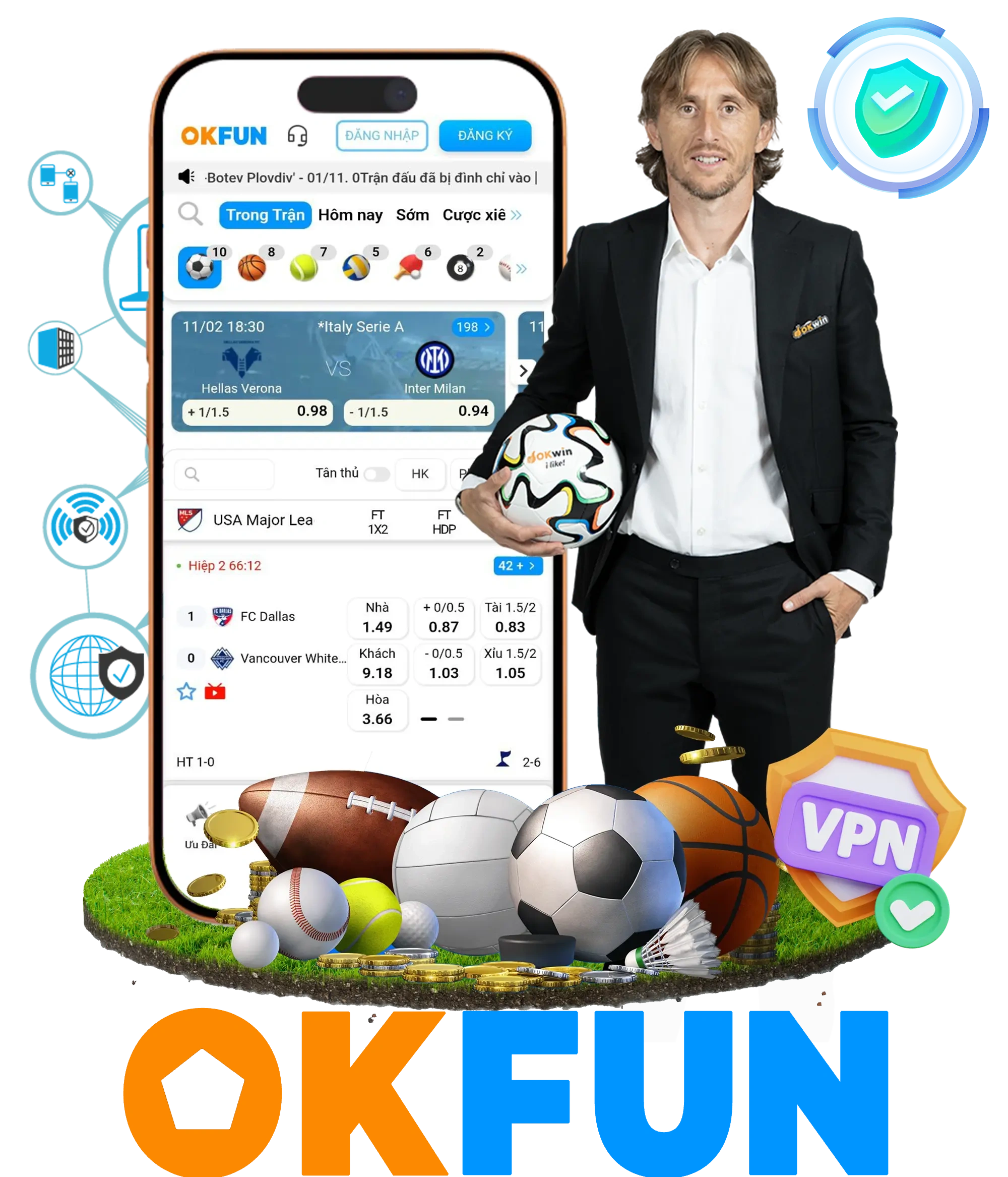 Dịch vụ ứng dụng Okfun trên thiết bị di động